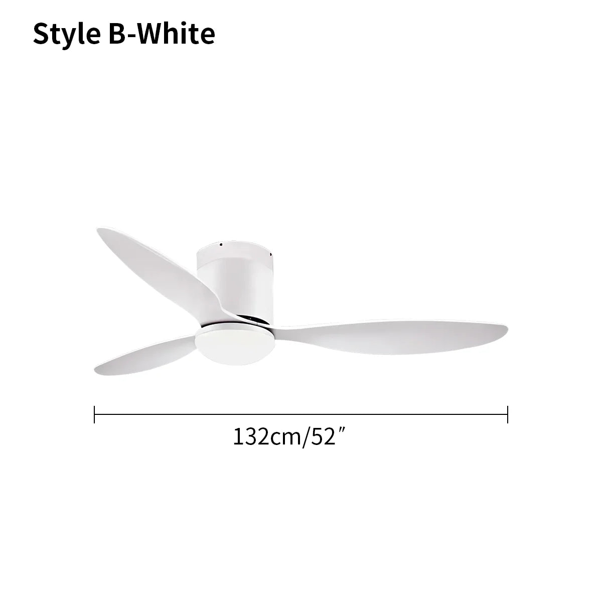 Feyran 3 Blade Modern Ceiling Fan with Light