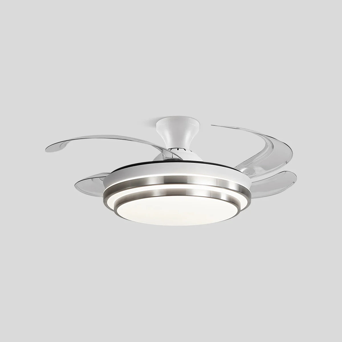 Feyran Modern White Ceiling Fan with Light