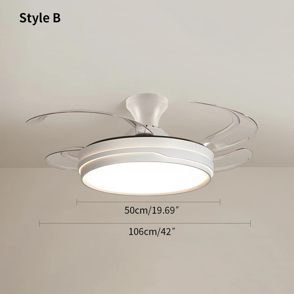 Feyran LED Ceiling Fan Light with Remote Control
