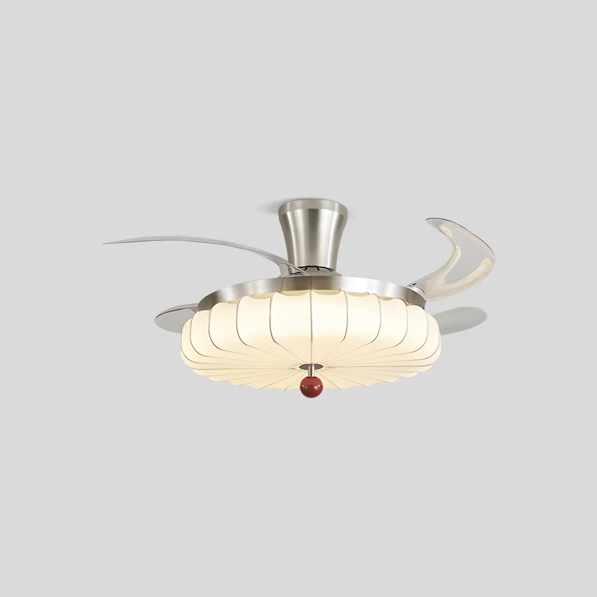 Feyran Retro Fabric Ceiling Fan Light for Dining Room