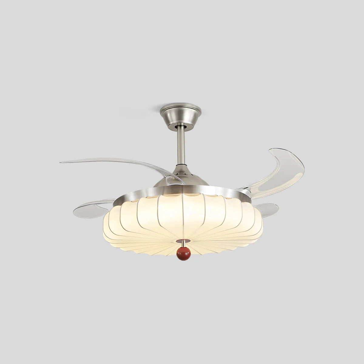 Feyran Retro Fabric Ceiling Fan Light for Dining Room
