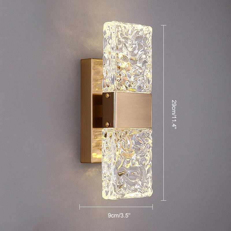 Feyran Crystal Glass Luxury Wall Sconce