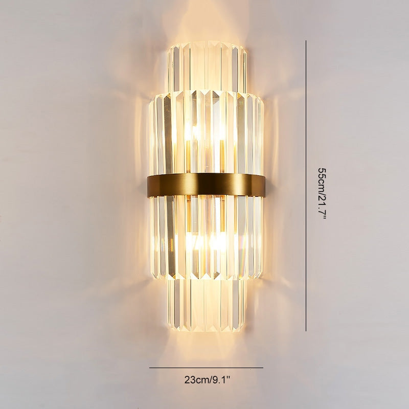 Feyran Crystal Glass Luxury Wall Sconce