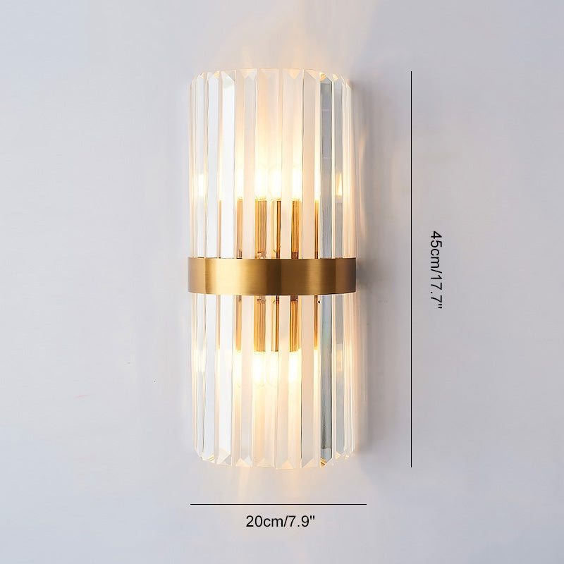 Feyran Crystal Glass Luxury Wall Sconce