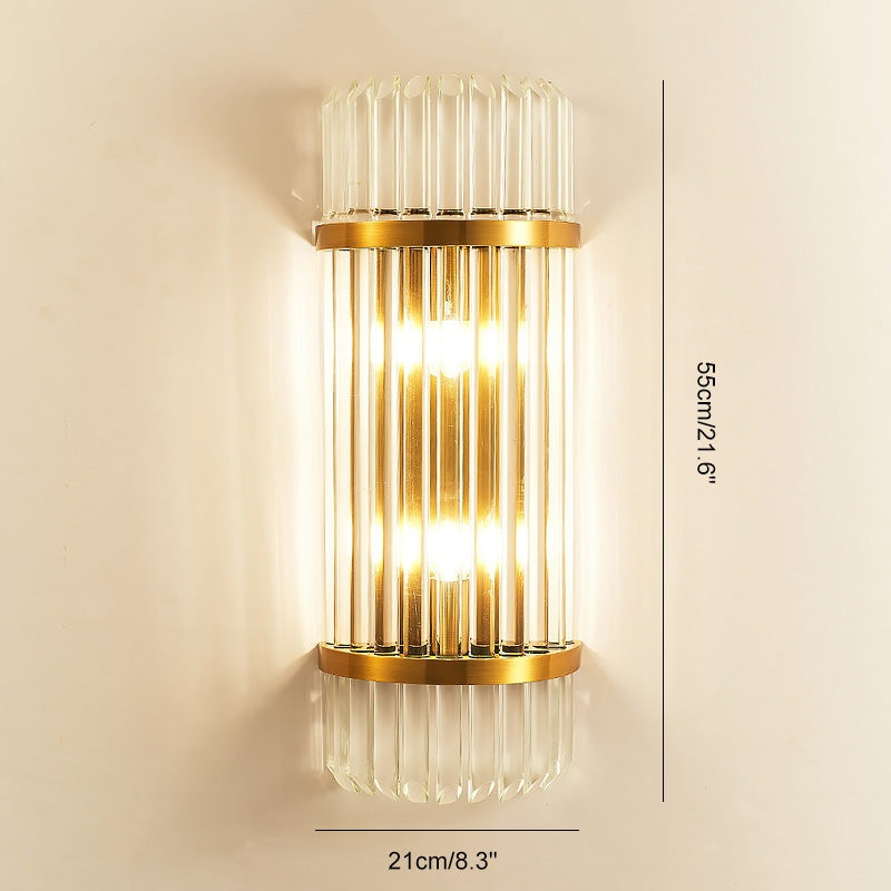 Feyran Crystal Glass Luxury Wall Sconce