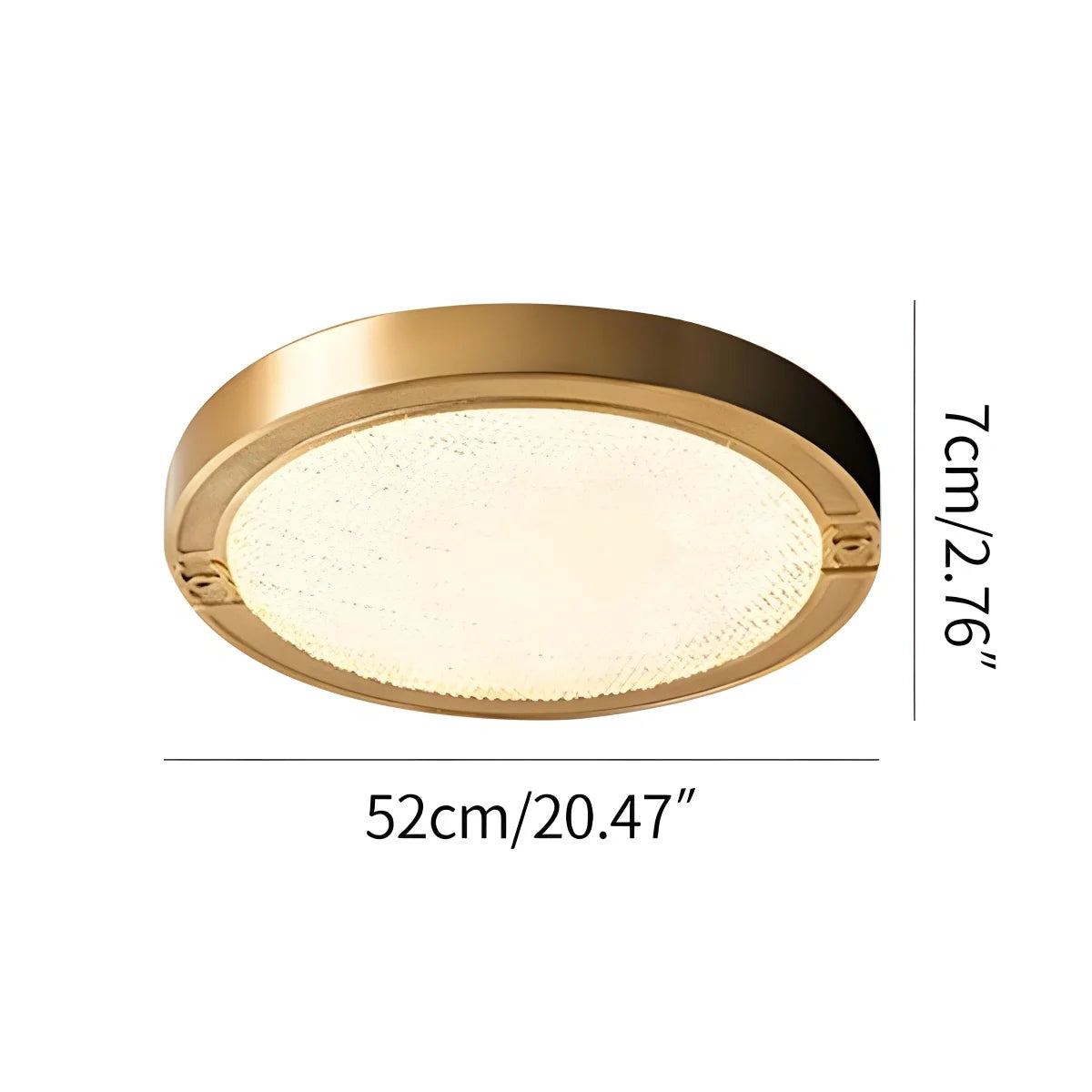 Feyran Ultrathin Circular Crystal Glass Ceiling Light