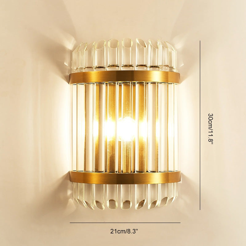 Feyran Crystal Glass Luxury Wall Sconce
