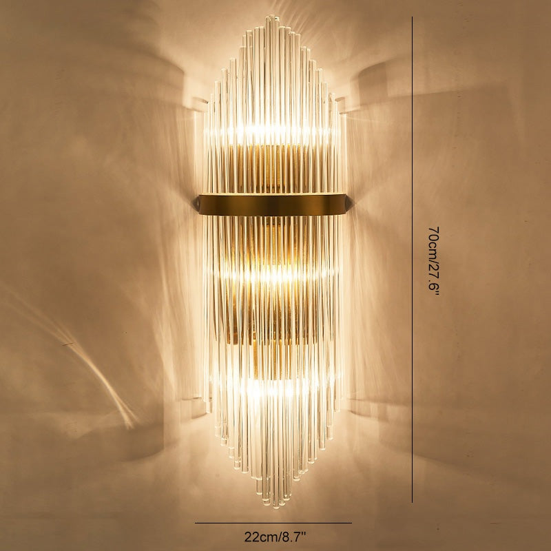 Feyran Crystal Glass Luxury Wall Sconce