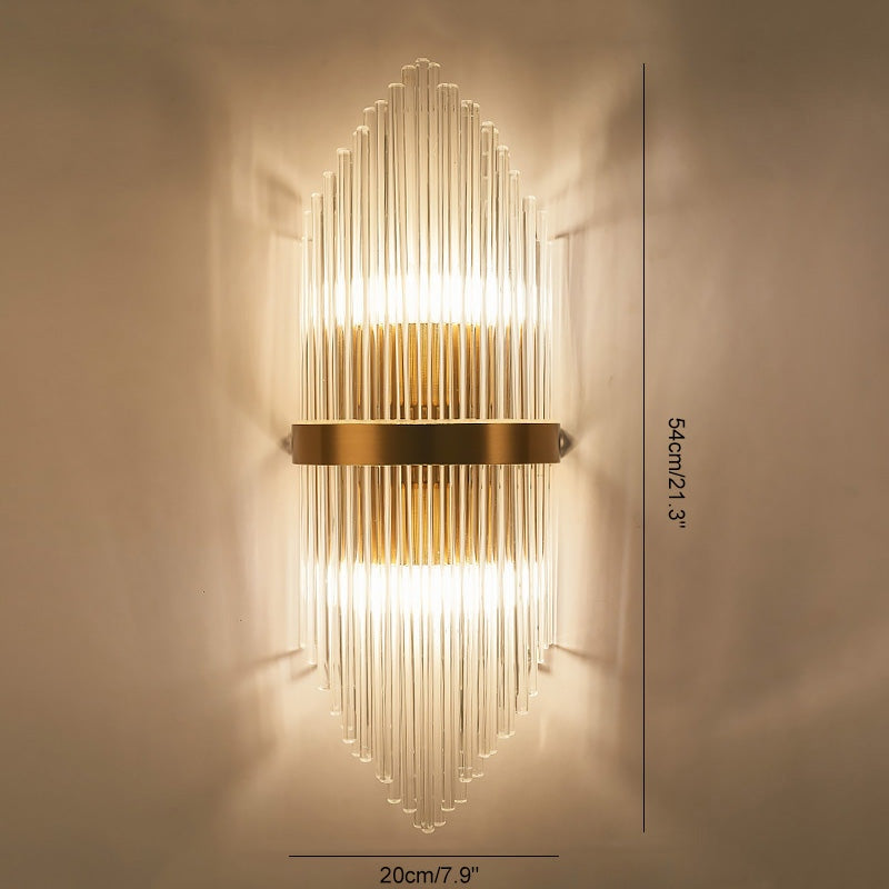 Feyran Crystal Glass Luxury Wall Sconce