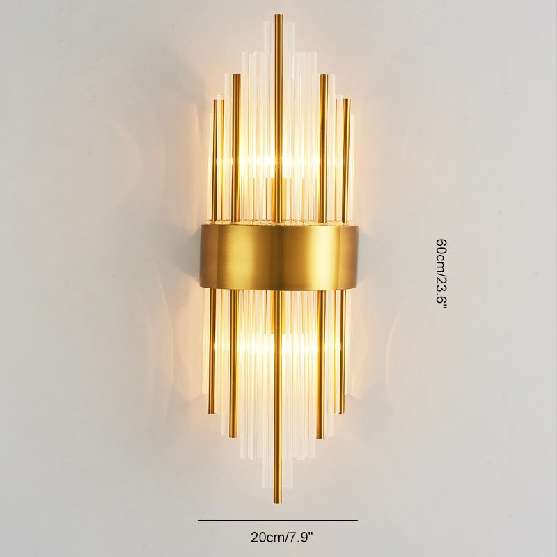Feyran Crystal Glass Luxury Wall Sconce