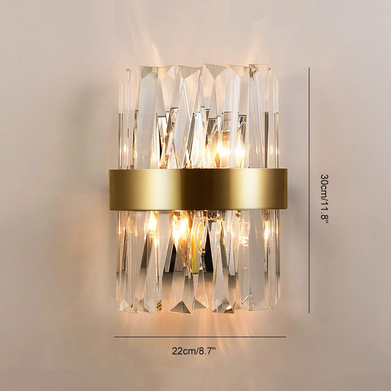 Feyran Crystal Glass Luxury Wall Sconce
