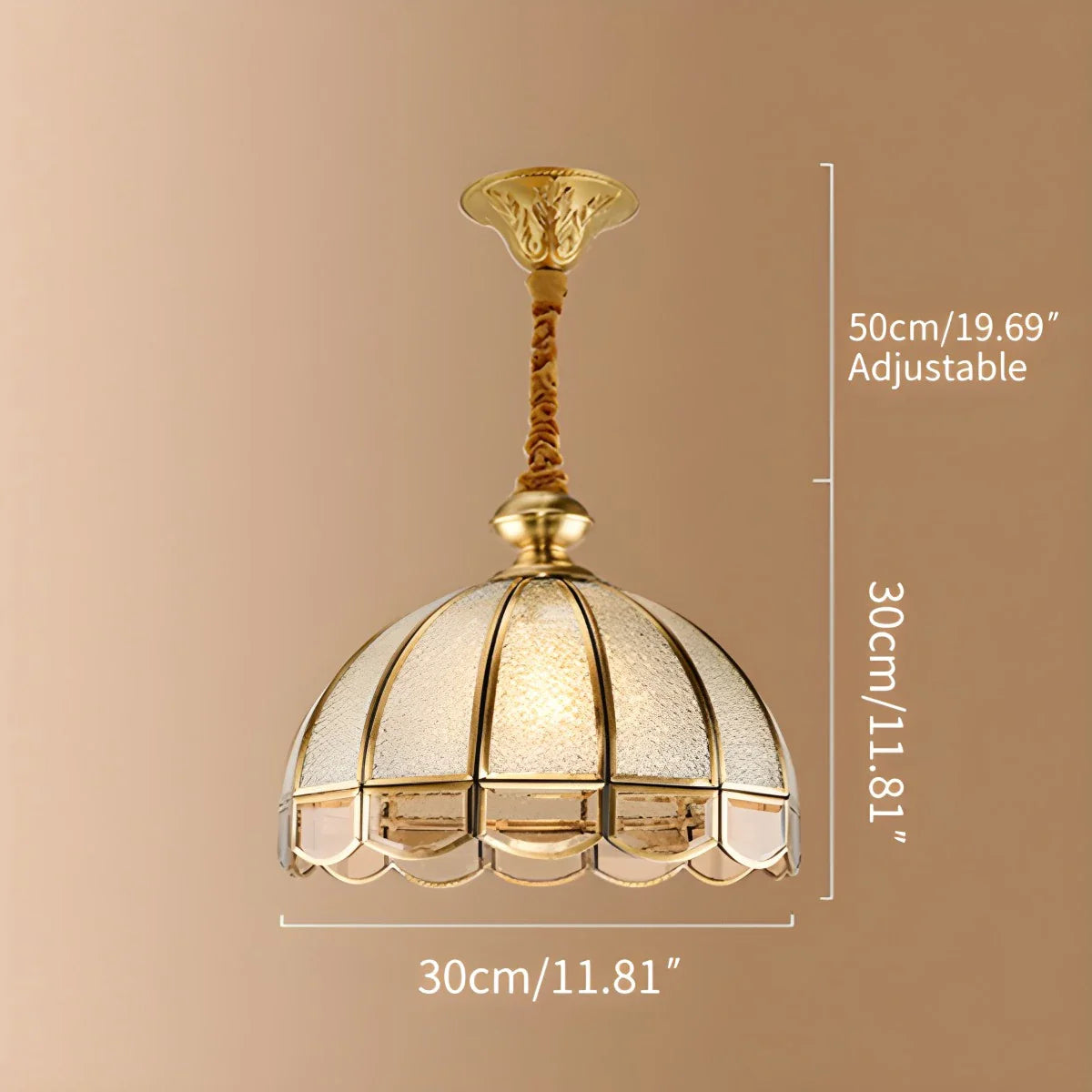 Feyran European Style Copper Pendant Light for Living Room
