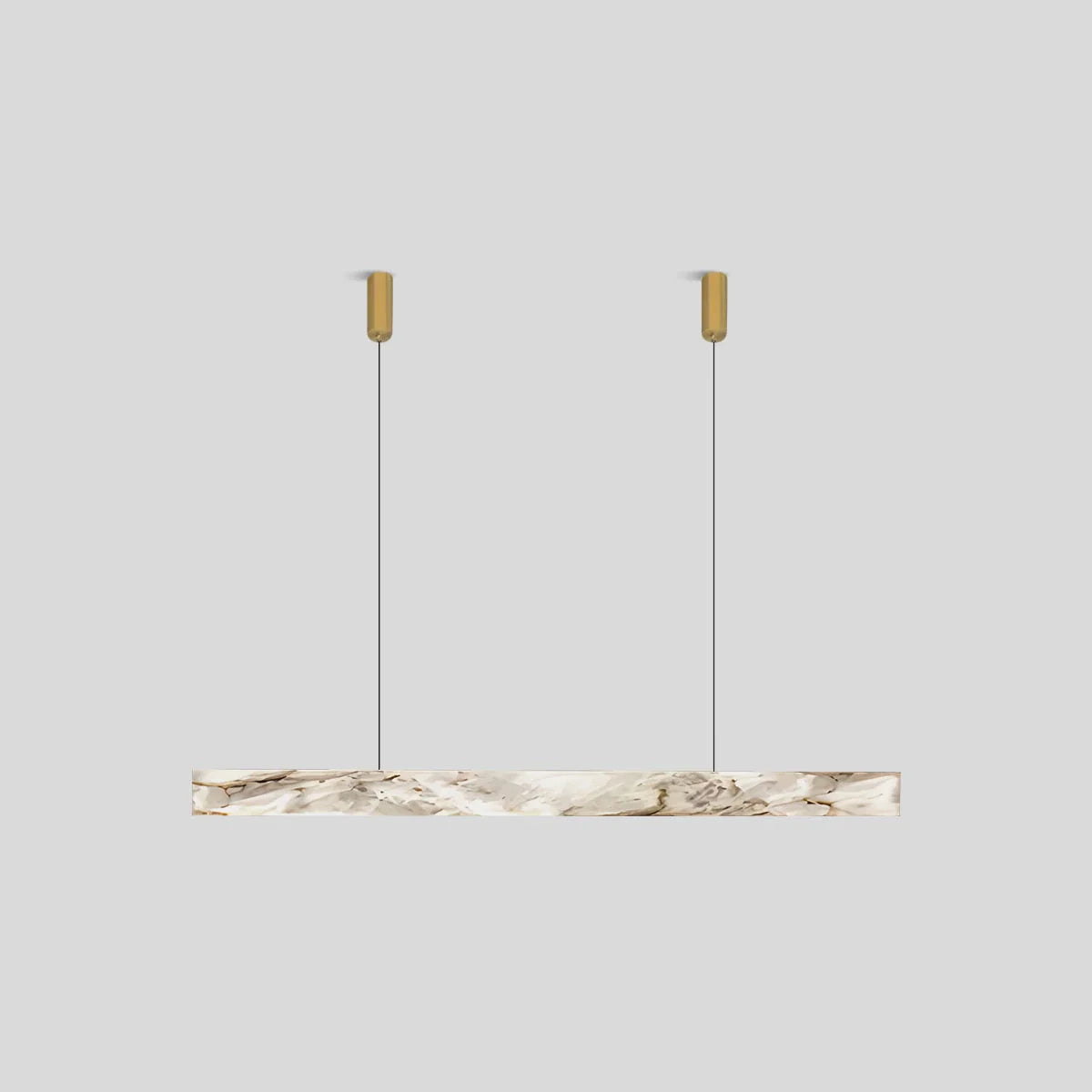 Feyran Minimalist Linear Spanish Alabaster Pendant Light