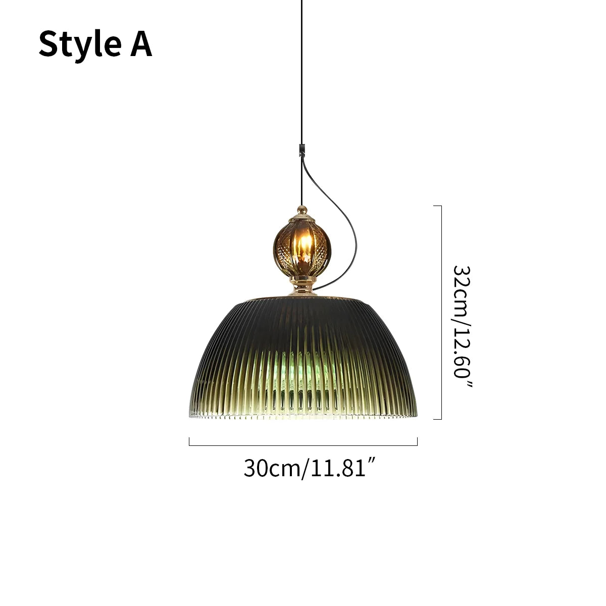 Feyran Nordic Retro Glass Pendant Light for Dining Room