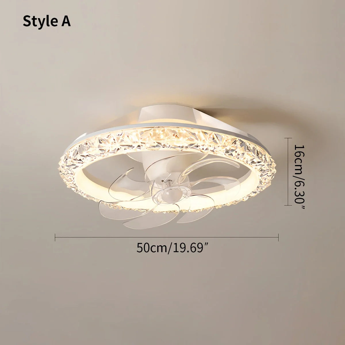 Feyran Creative Circular LED Ceiling Fan Light