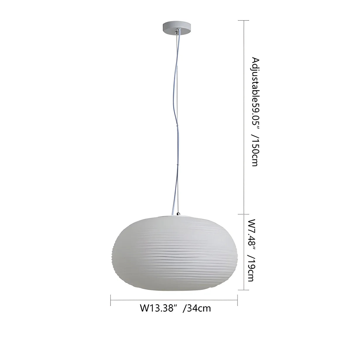 Feyran Lantern Blown Glass Pendant Light for Dining Room