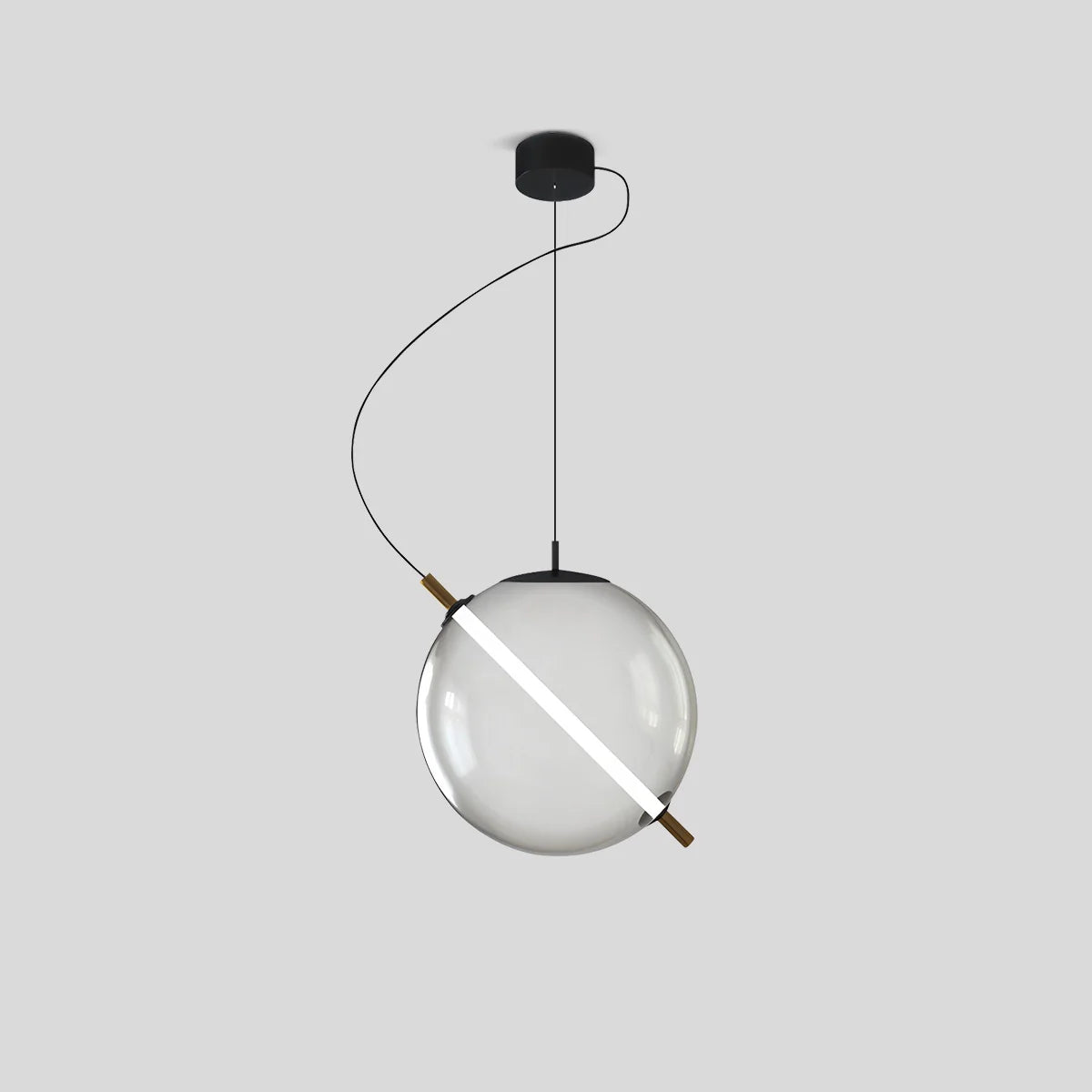 Feyran Nordic Round Glass Pendant & Table Light