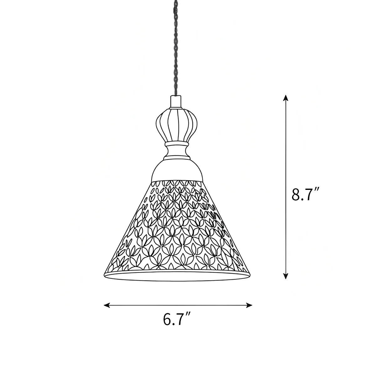 Feyran Chrasy Ceramics Pendant Lamp for Dining Area