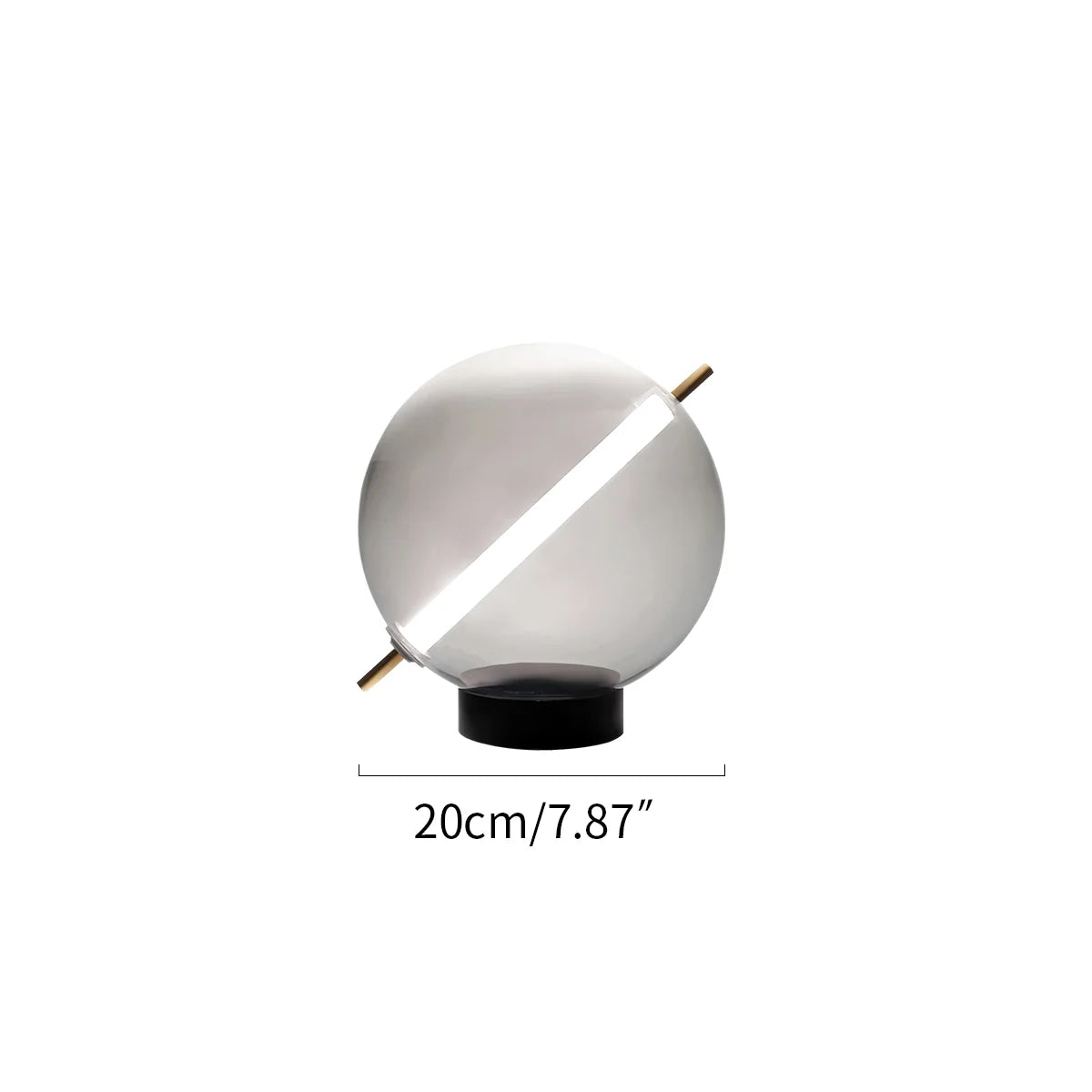 Feyran Nordic Round Glass Pendant & Table Light