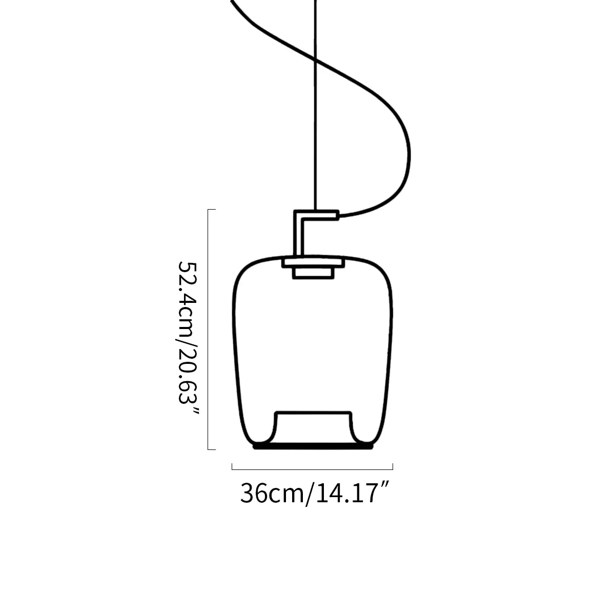 Feyran Nordic Minimalist Glass Pendant Light