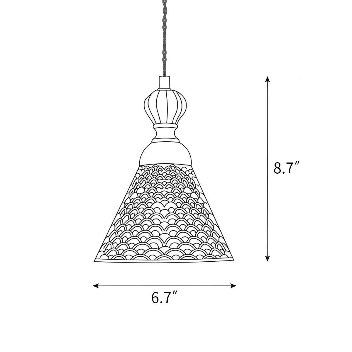 Feyran Chrasy Ceramics Pendant Lamp for Dining Area