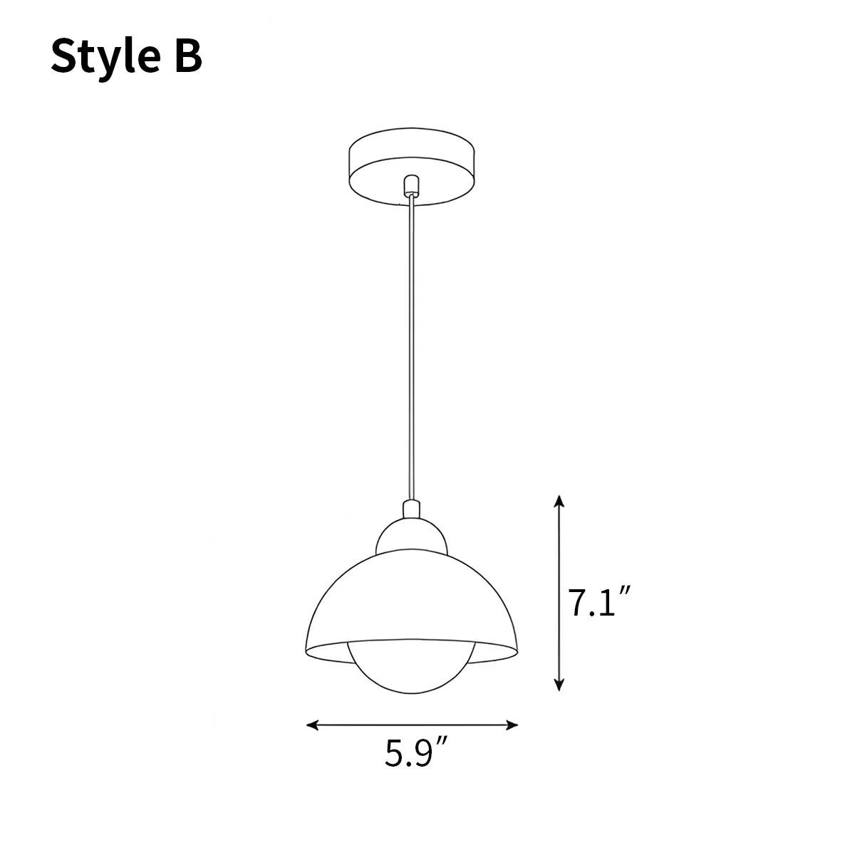 Feyran Travertine Pendant Lamp for Dining Area