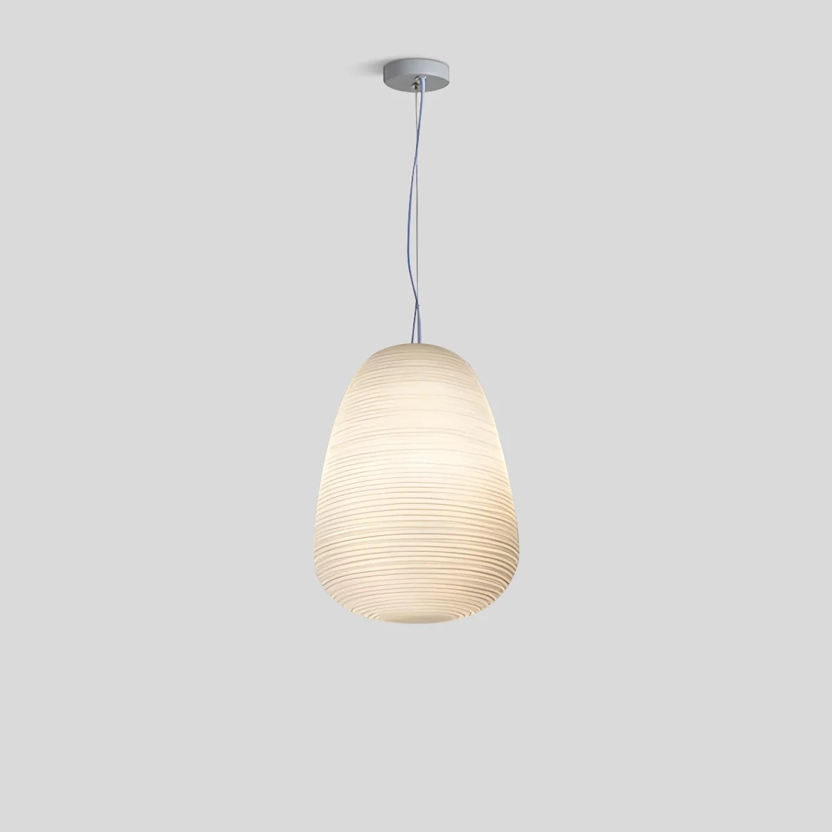 Feyran Lantern Blown Glass Pendant Light for Dining Room