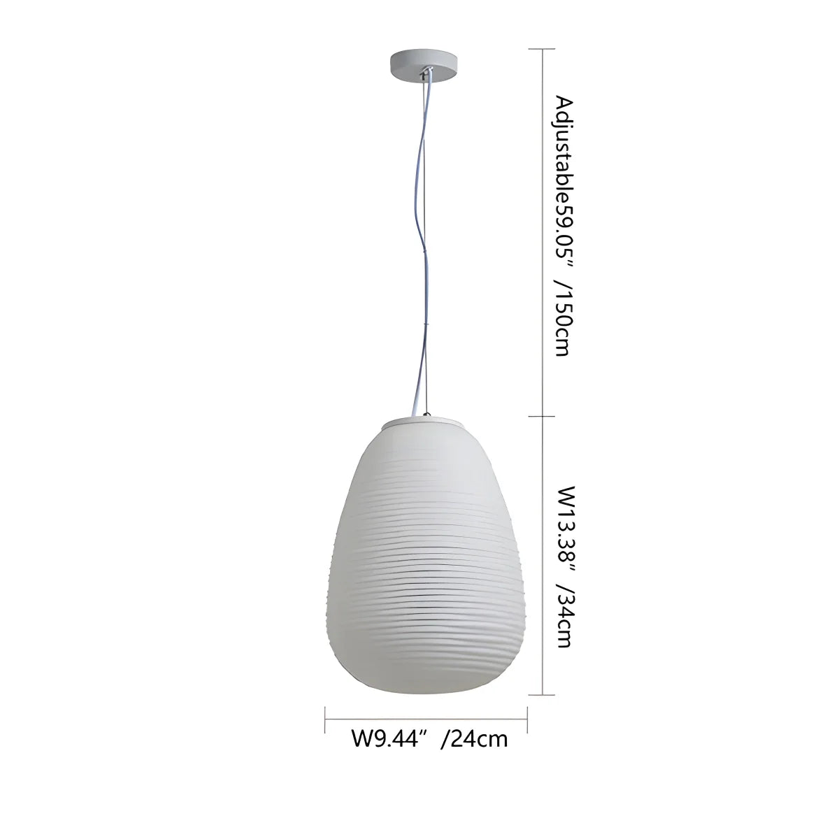 Feyran Lantern Blown Glass Pendant Light for Dining Room
