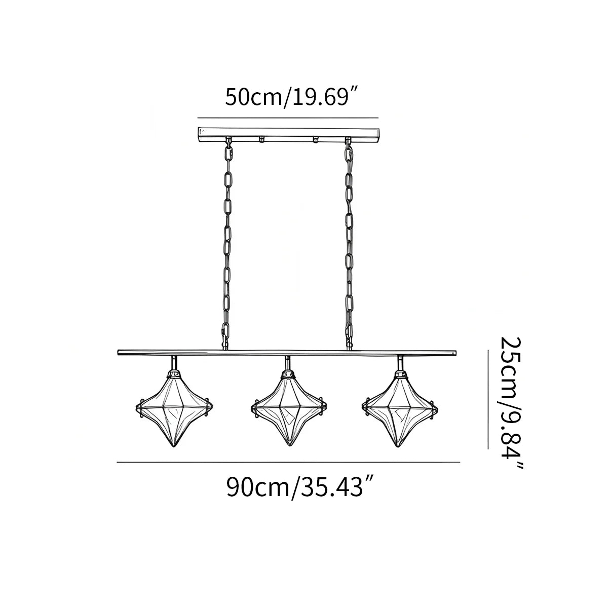 Feyran Sylume Star-Shaped Chandelier for Living Room