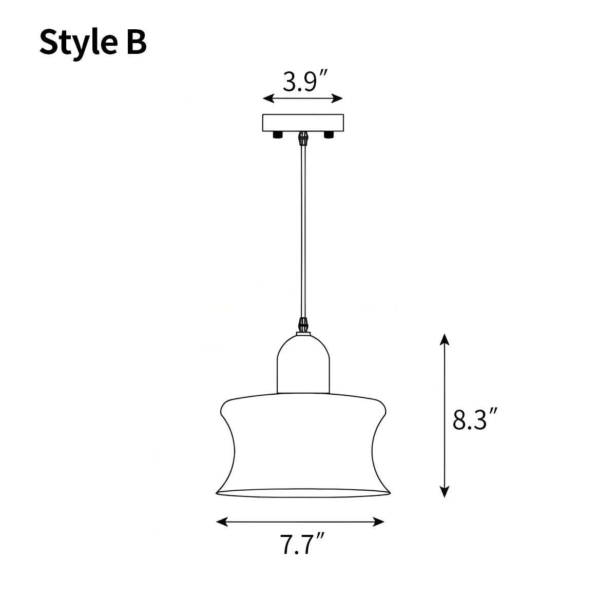 Feyran Mellow Glass Pendant Lamp for Dining Area