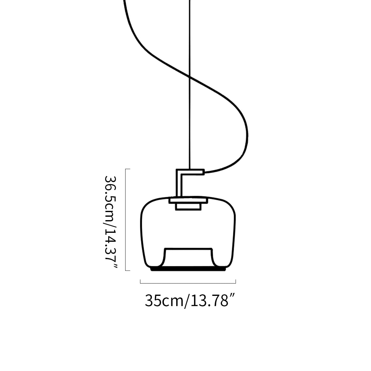 Feyran Nordic Minimalist Glass Pendant Light