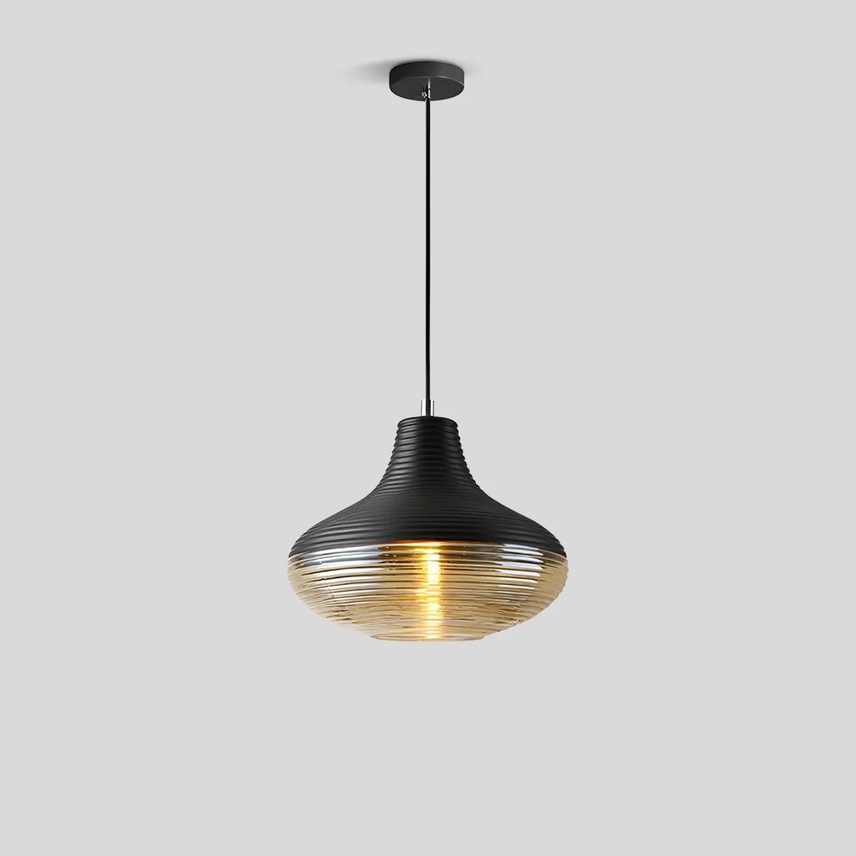 Feyran Industrial Style Glass Pendant Light for Kitchen