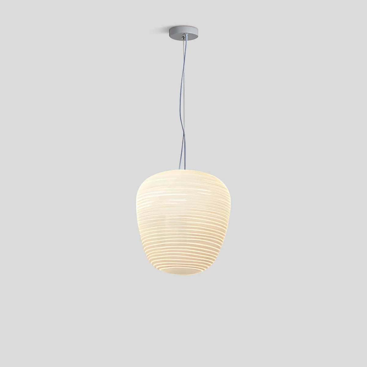 Feyran Lantern Blown Glass Pendant Light for Dining Room
