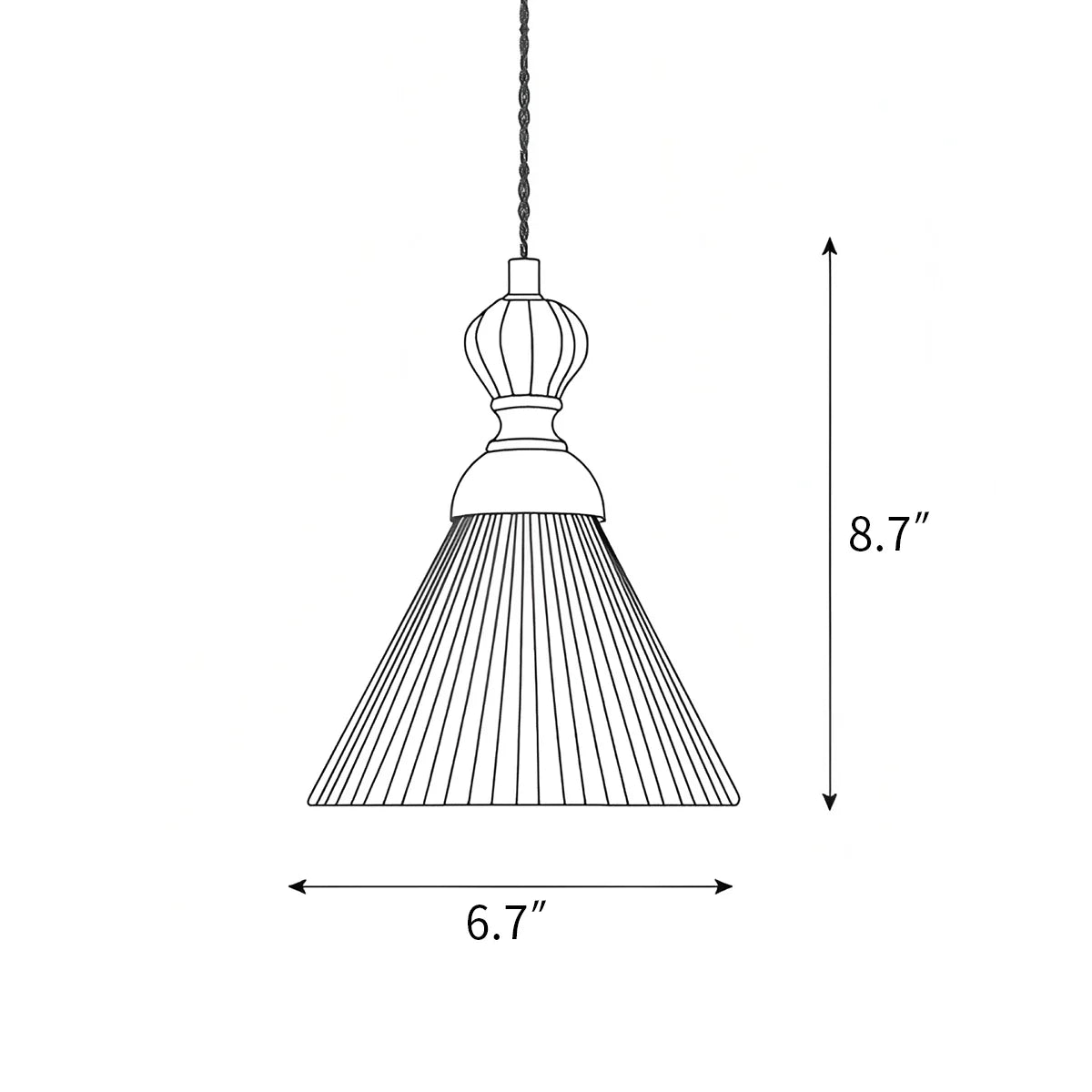 Feyran Chrasy Ceramics Pendant Lamp for Dining Area