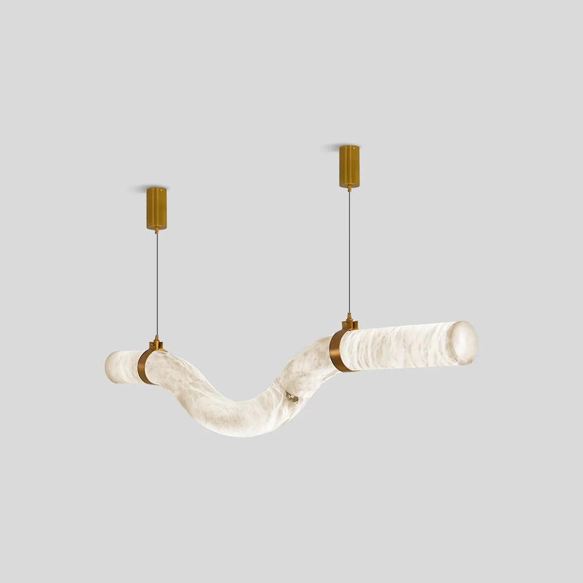 Feyran Minimalist Linear Spanish Alabaster Pendant Light
