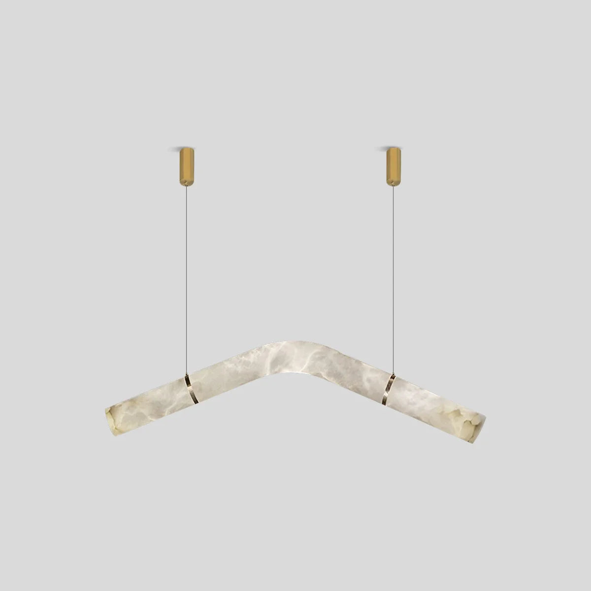 Feyran Minimalist Linear Spanish Alabaster Pendant Light