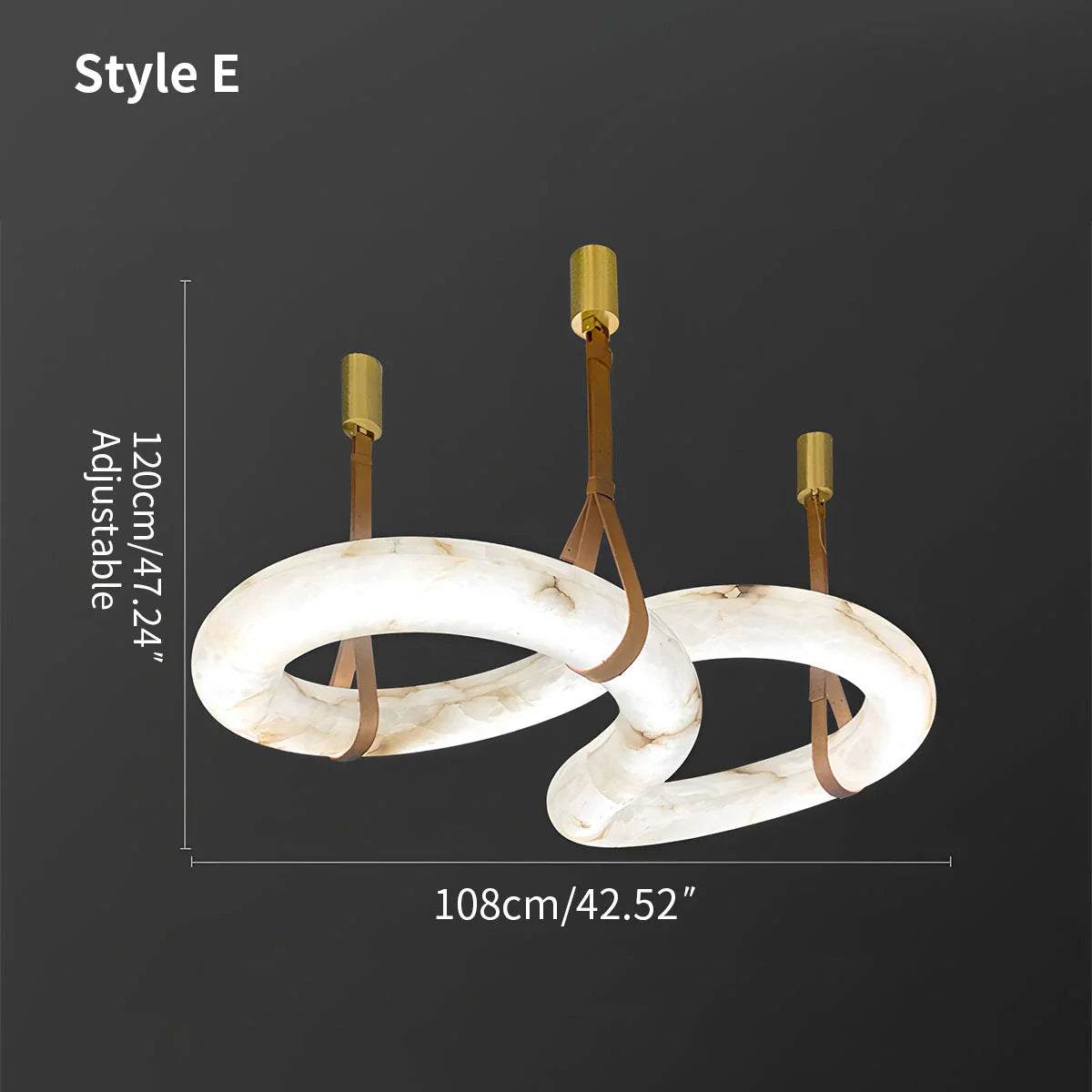 Feyran Minimalist Linear Spanish Alabaster Pendant Light