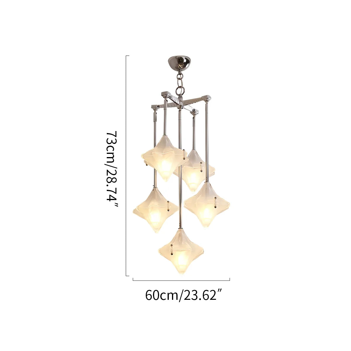 Feyran French Murano Star Glass Pendant Light