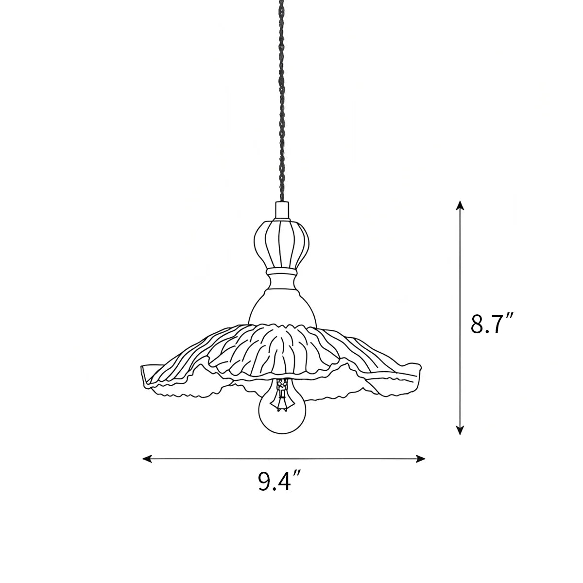 Feyran Chrasy Ceramics Pendant Lamp for Dining Area