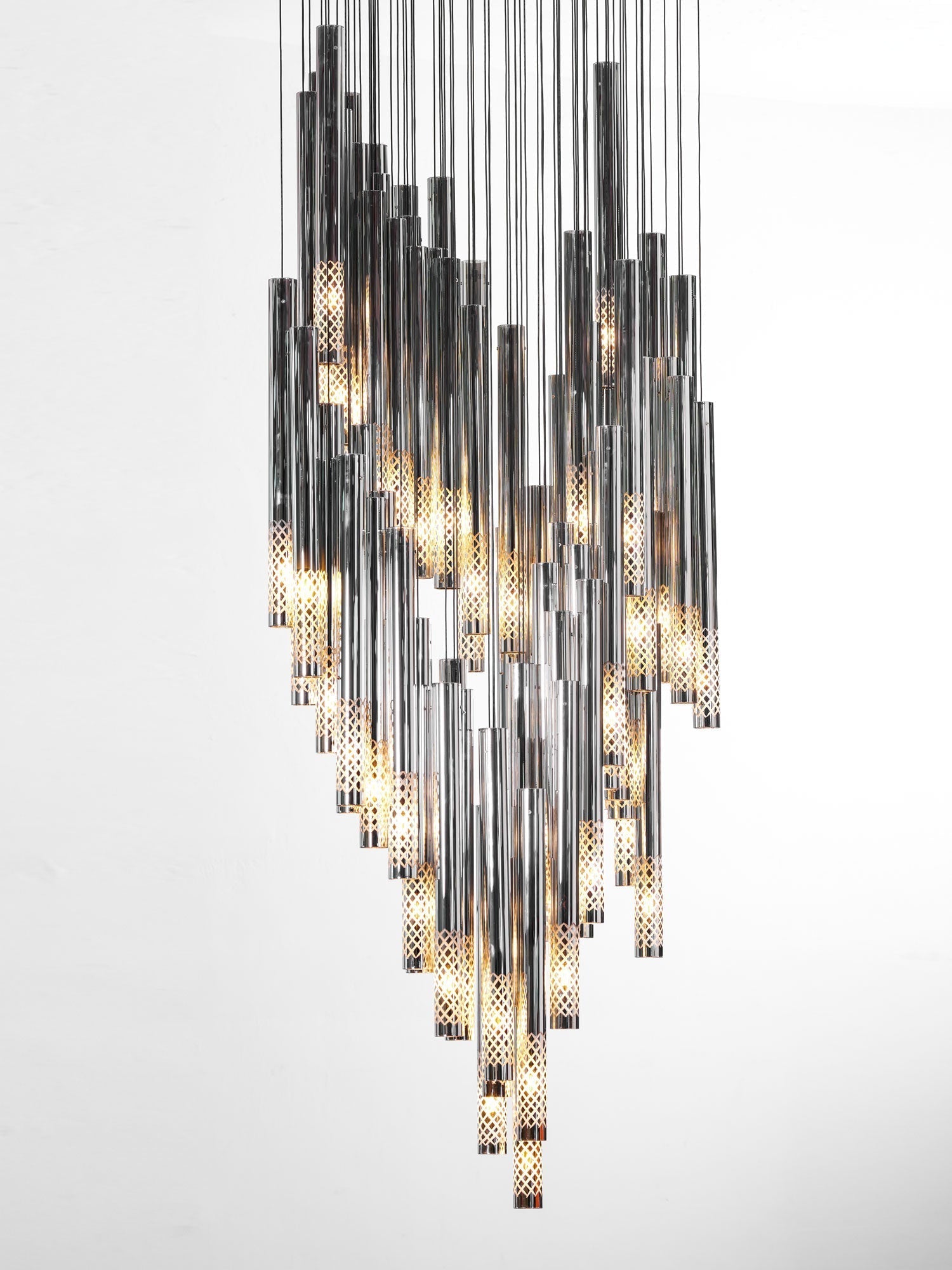 Galaxy Symphony Orchestra Meteor Shower Crystal Spiral Chandelier