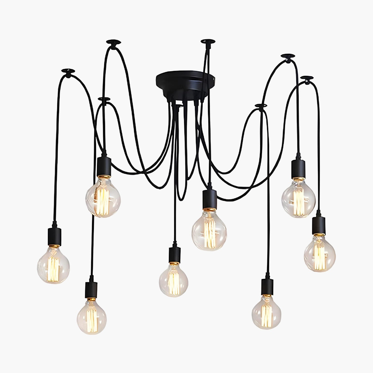 Feyran Alfie Vintage Multiple Light Bulbs Chandelier
