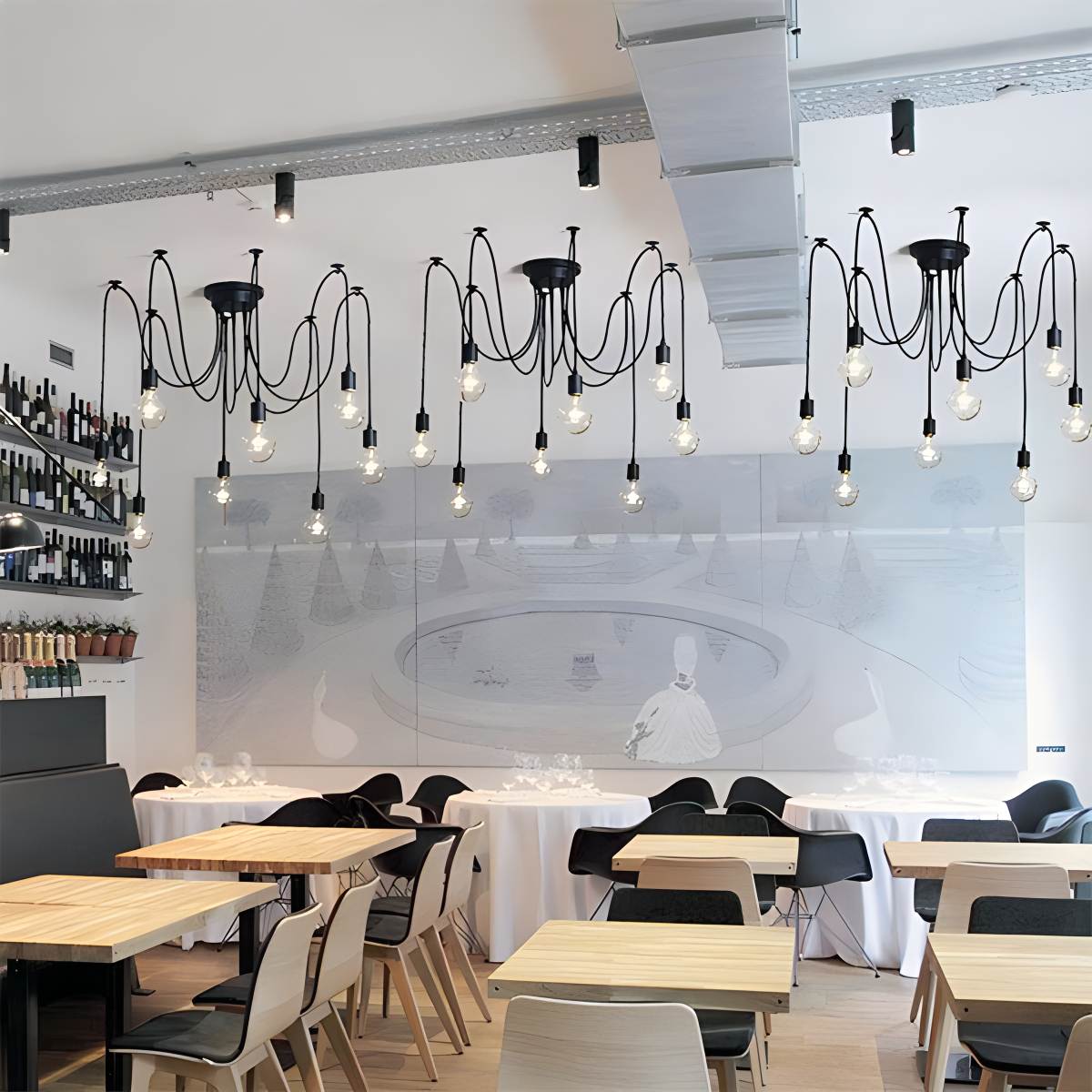 Feyran Alfie Vintage Multiple Light Bulbs Chandelier