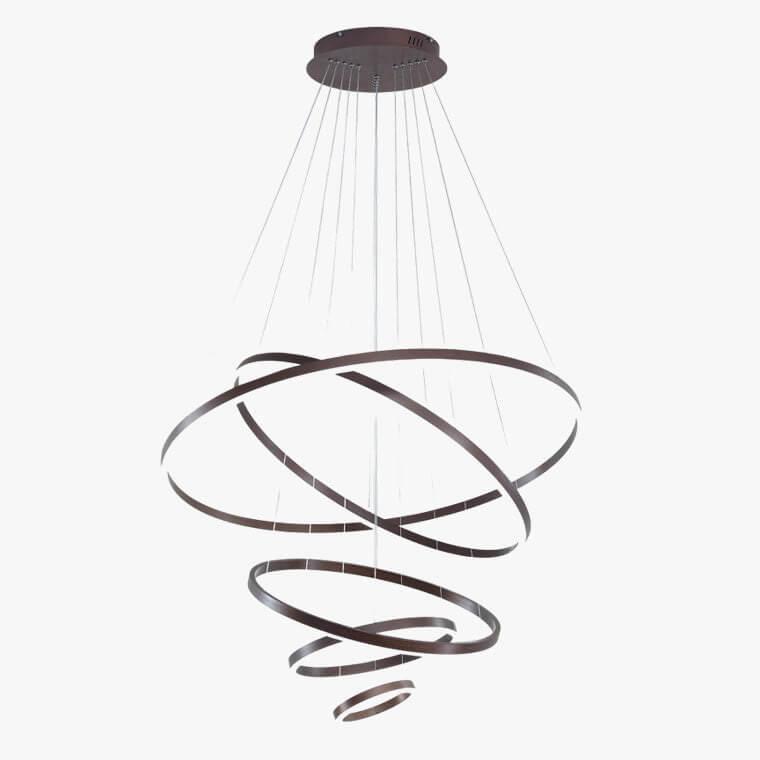 Feyran Tiered Ring Chandelier with Multi-Layer Rings