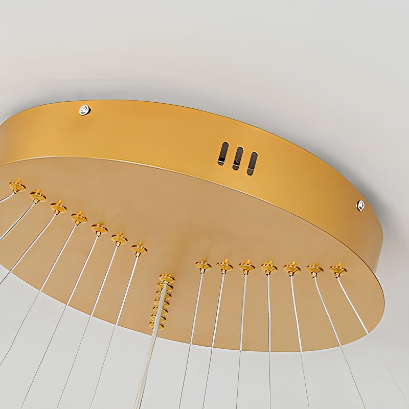 Feyran Tiered Ring Chandelier with Multi-Layer Rings