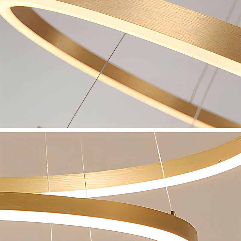 Feyran Tiered Ring Chandelier with Multi-Layer Rings