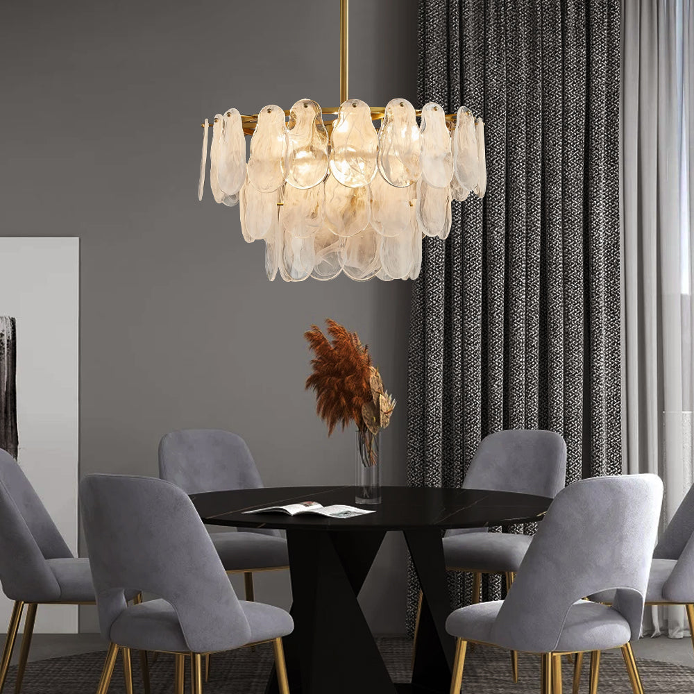 Tiered Cloud Glass Chandelier - Feyran