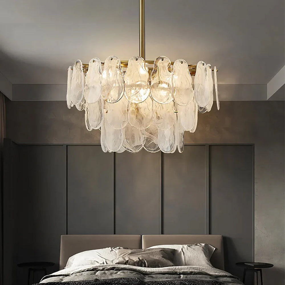 Tiered Cloud Glass Chandelier - Feyran