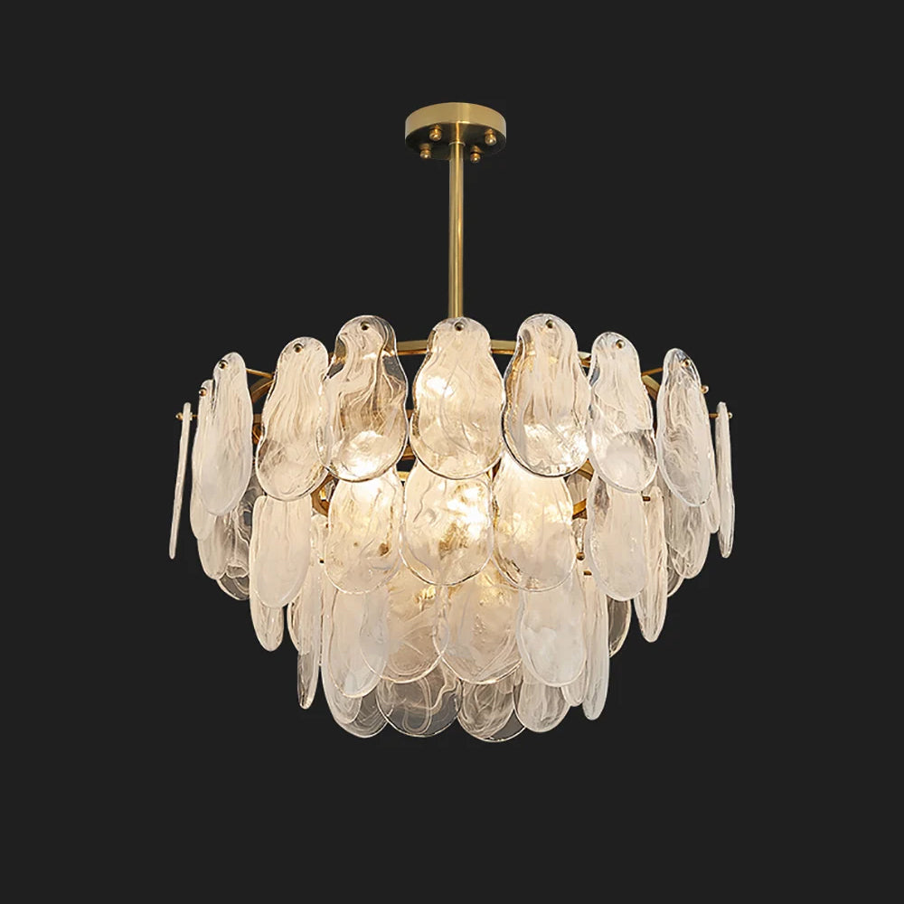 Tiered Cloud Glass Chandelier - Feyran