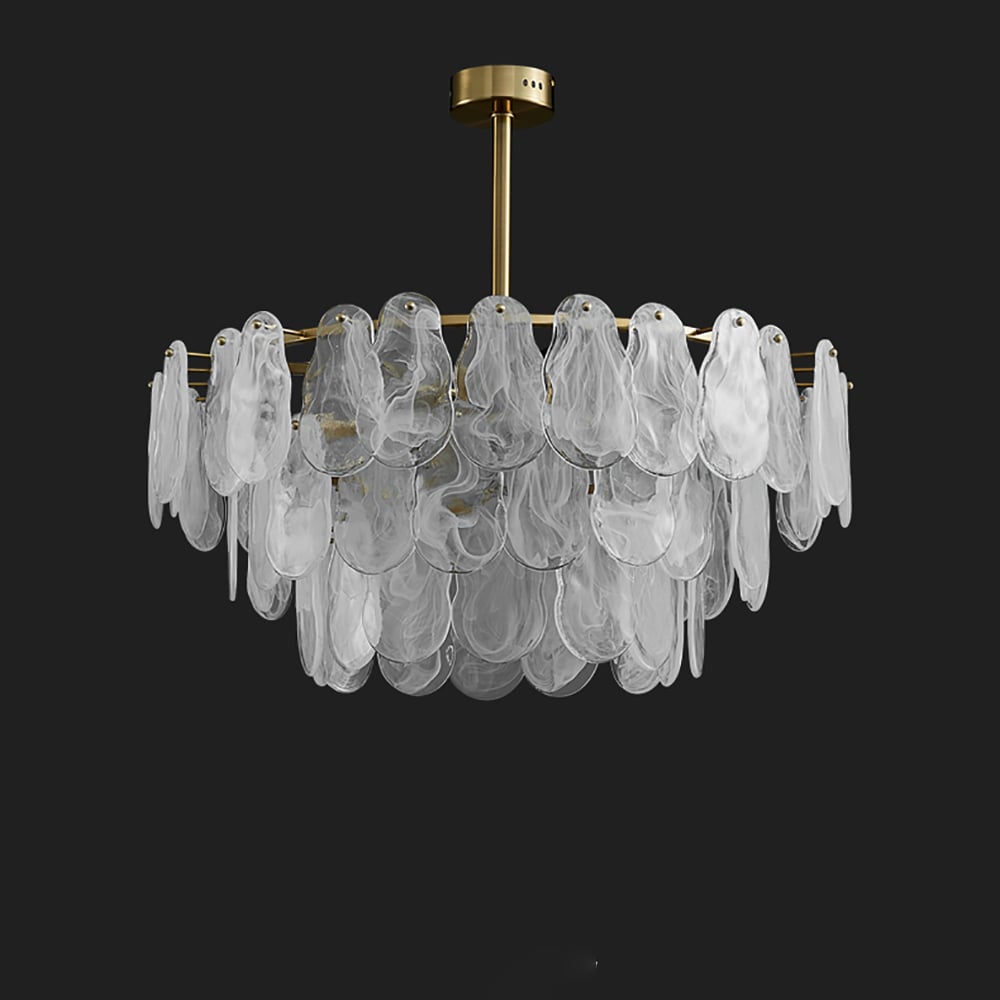 Tiered Cloud Glass Chandelier 8 Lights - Feyran
