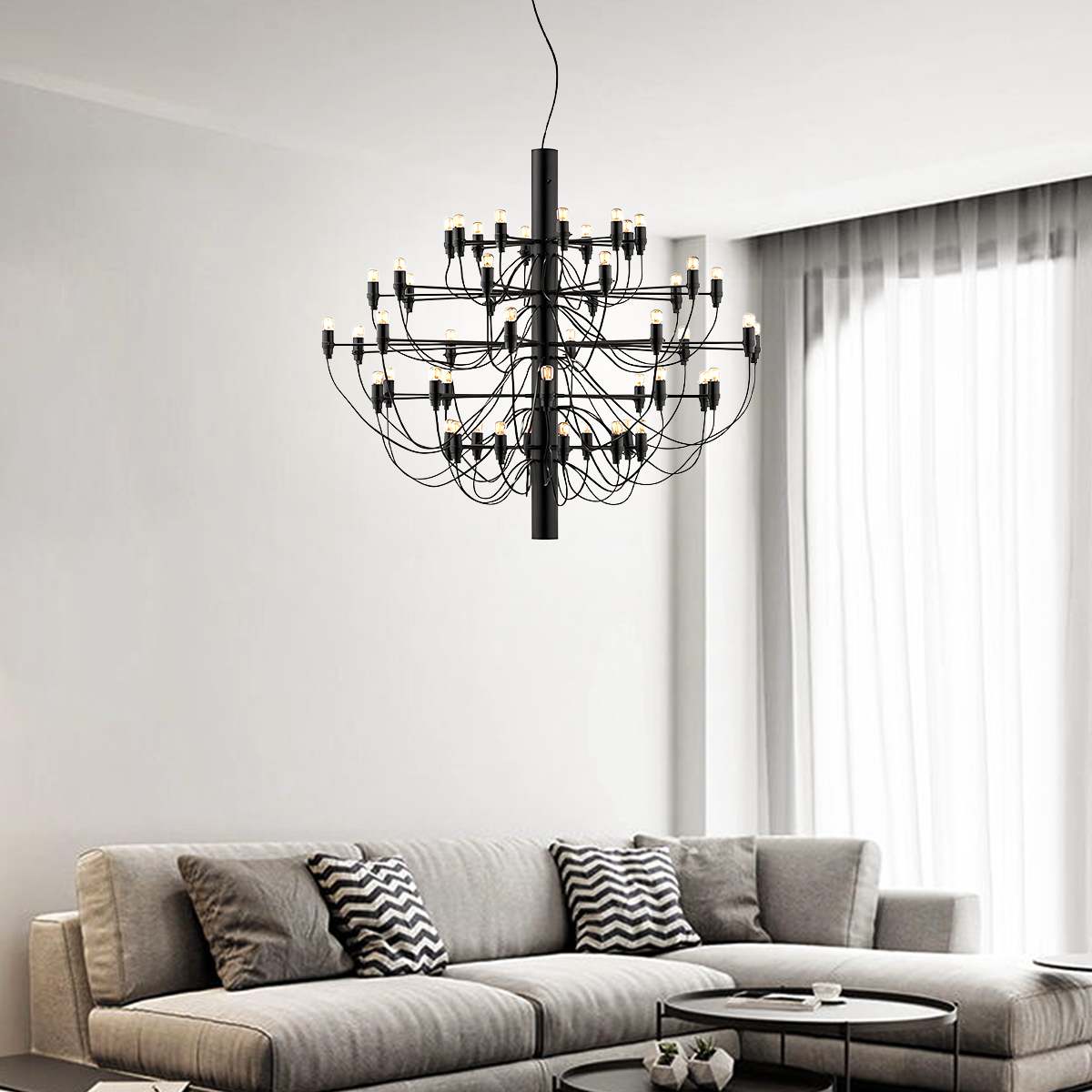 Feyran Tiered Modern Candle Chandelier